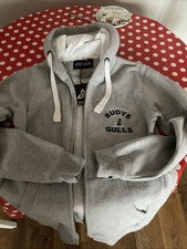 O Shea Buoys and Gulls Abersoch Grey Hoodie Size M