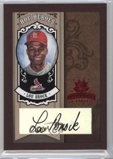 2005 Donruss Diamond Kings Red Framed Signatures 1/10 Lou Brock Auto HOF 0t2