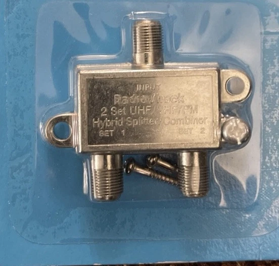 Radioshack Radio Shack 75-OHM Hybrid 2-WAY Splitter Combiner 15-1141D Cable TV - Image 3 of 3