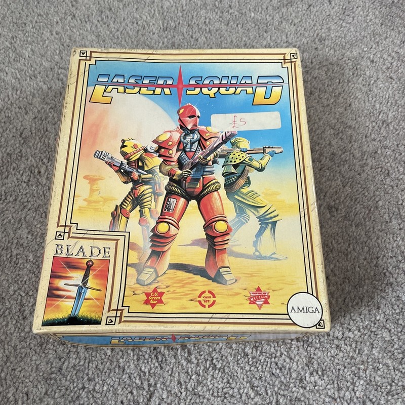 Laser Squad - Rare Amiga Game 1988 Target Boxed Complete Vintage Commodore