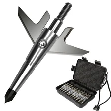 12Pcs Hunting Swhacker Broadheads 100 Grain Compound Bow Crossbow Shooting Point