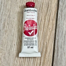 Grumbacher Pre-Tested Artists Oil Color Thio Violet 37ml Unused Read