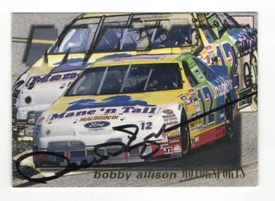 BOBBY ALLISON NASCAR AUTO RACING 1996 MAXX IP/TTM AUTOGRAPH AUTO