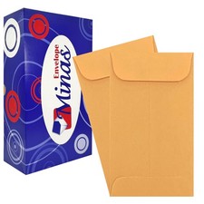 500 Minas Envelope Coin/Cash/Small Parts 7 Kraft Envelopes, 3-1/2" X 6-1/2",...