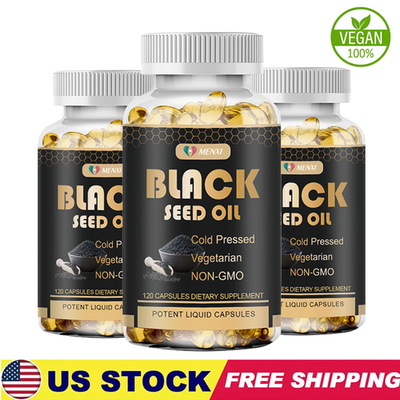#ad Black Seed Oil 360 Capsules 1000mgThymoquinonePure Nigella SativaSkin Support $32.89