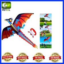 Fantasy-Themed Dragon Kite, 62inch x 55inch, Ideal Outdoor Activity for Families