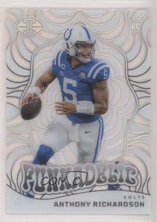 2023 Panini Illusions Funkadelic Rainbow Anthony Richardson #11 Rookie RC ub2