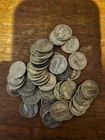 Roll Of 50 1940s Mercury Dimes  Circulated 5.00 Face Value 90% Silver coins