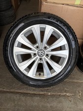 1 X VOLKSWAGEN VW GOLF MK7 16” ALLOY WHEEL TYRE 205/55/16 5G0601025L TORONTO OEM