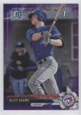2017 Bowman Draft Chrome Purple Refractor 91/250 Riley Adams #BDC-13 0q0m