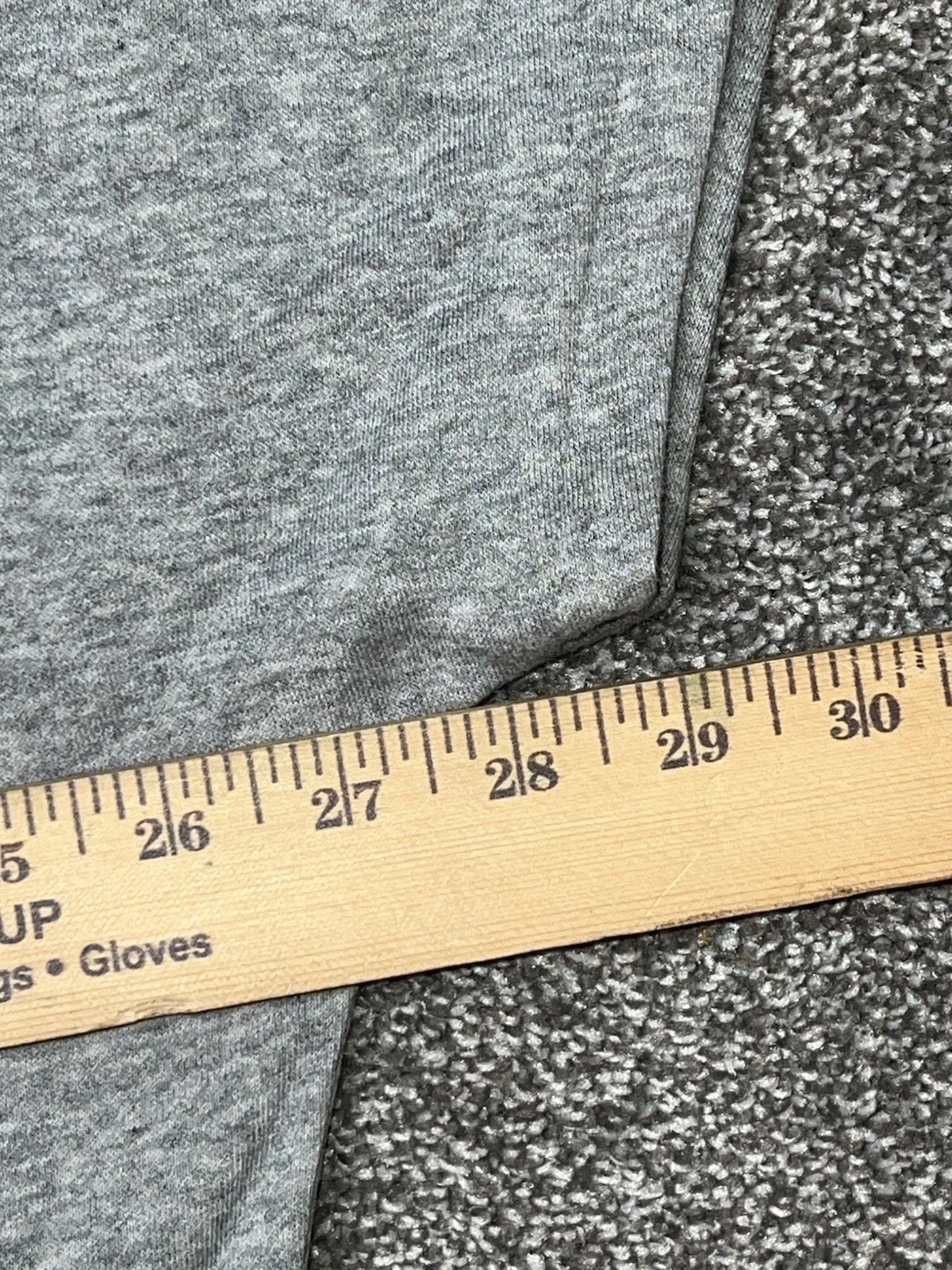 Nike Short Sleeve Pullover Fleece Funnel Hoodie Women's Large Gray thumbnail 6