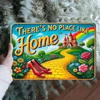 [Vintage Wall Art] Vintage There's No Place Like Home Tin Metal Signs Home Décor
