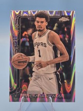 2025 NBA Topps Chrome Victor Webanyama RayWave Refractor #221 Spurs