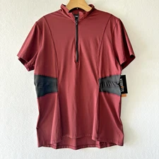 Kerrits Short Sleeve Trot On Tech Riding Shirt 1/4 Zip Pullover Sz Large NEW