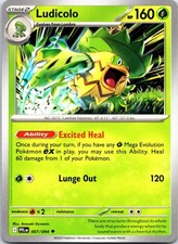 Ludicolo 007/094 Uncommon Phantasmal Flames Pokemon NM
