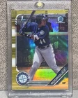 2019 Bowman Chrome 1st Julio Rodriguez Yellow Refractor /75 Rookie RC Mariners