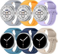 6 Pack Bands Compatible with Samsung Galaxy Watch 8 40mm 44mm 8 Classic 46mm
