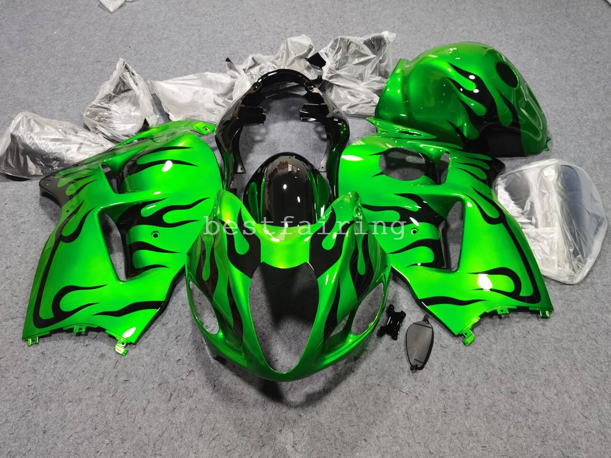 Green Black Fairing Kit For Suzuki Hayabusa GSX1300R 1999 2007 Body Tank Cover