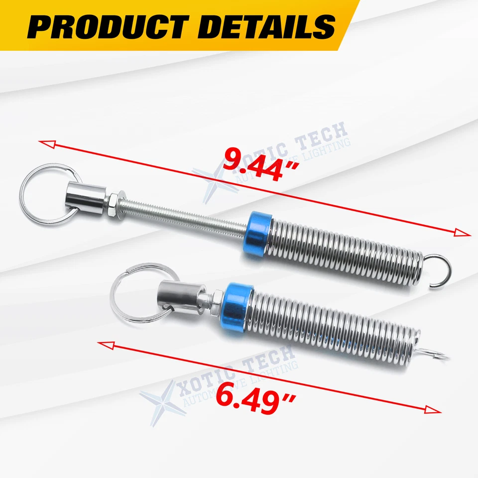 Dispositivo de resorte de elevación de tapa de maletero automático ajustable flexible con 2 abrazaderas Foto 4 de 4