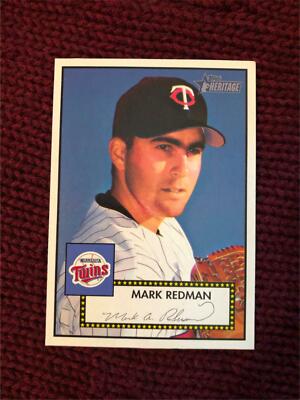 2001 Heritage SP Red Back #43 MARK REDMAN Short Print Minnesota Twins ...