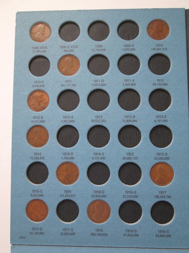 Wheat Penny Cents 1909 VDB-1976 Memorial And 2 New Whitman Folders (WP4) Coins - Picture 2 of 11
