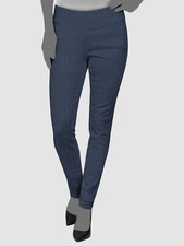 35 Hybrid Company Women's Blue Pull-On Millennium Twill Pants Plus Size 1X