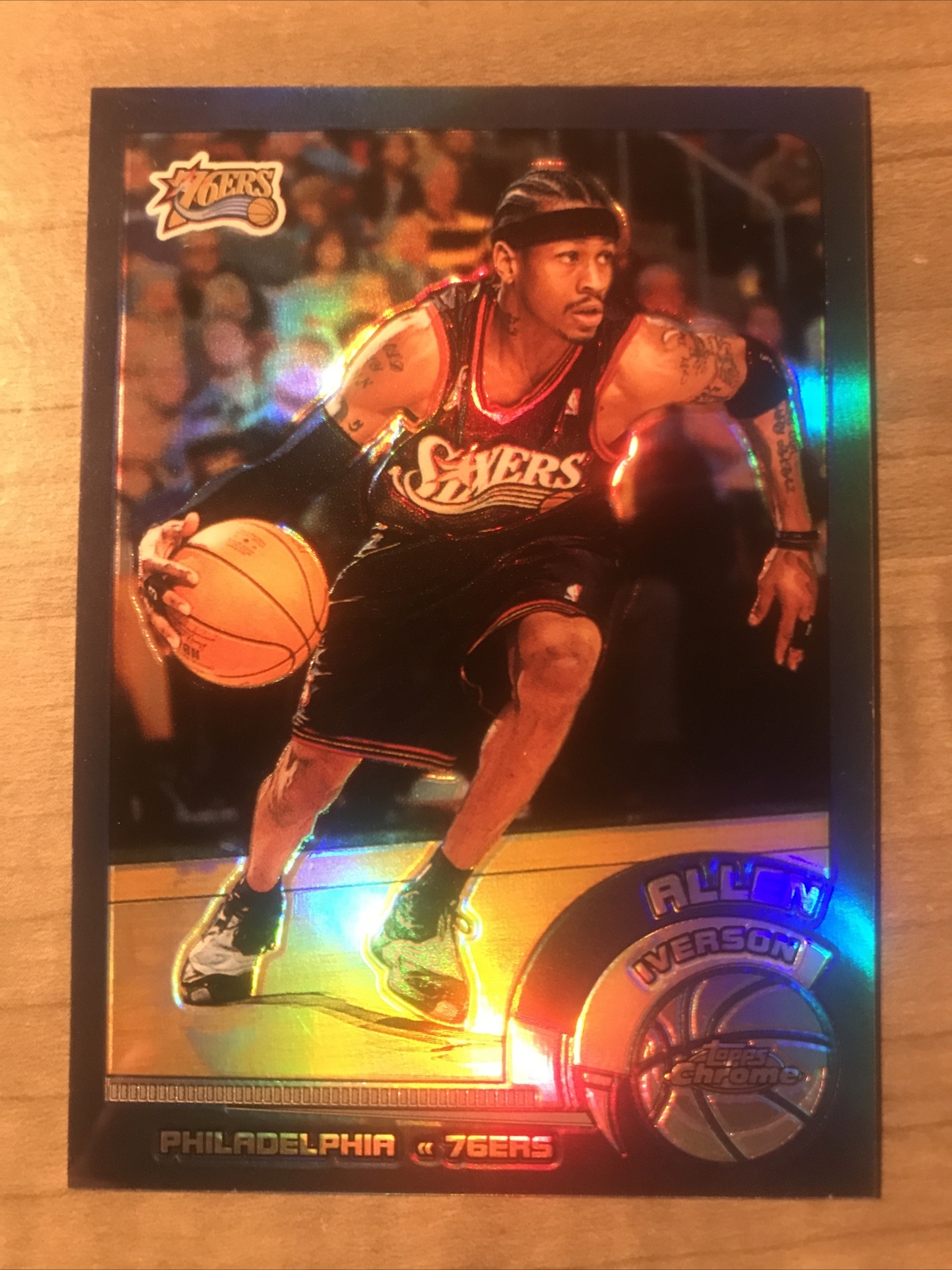 2002 Topps Chrome Allen Iverson Refractor