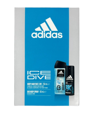 Adidas Ice Dive Shower Gel and Body Spray 2pk