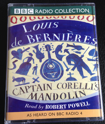 AUDIO BOOK Louis De Bernieres CAPTAIN CORELLI'S MANDOLIN 2 x cass Robert Powell