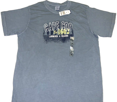 Cape Cod Massachusetts Lights Landmarks Beacons 1602 Cuffy's T-Shirt New NWT MED