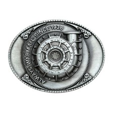 Zinc alloy belt buckle retro western cowboy machinery heart belt buckle