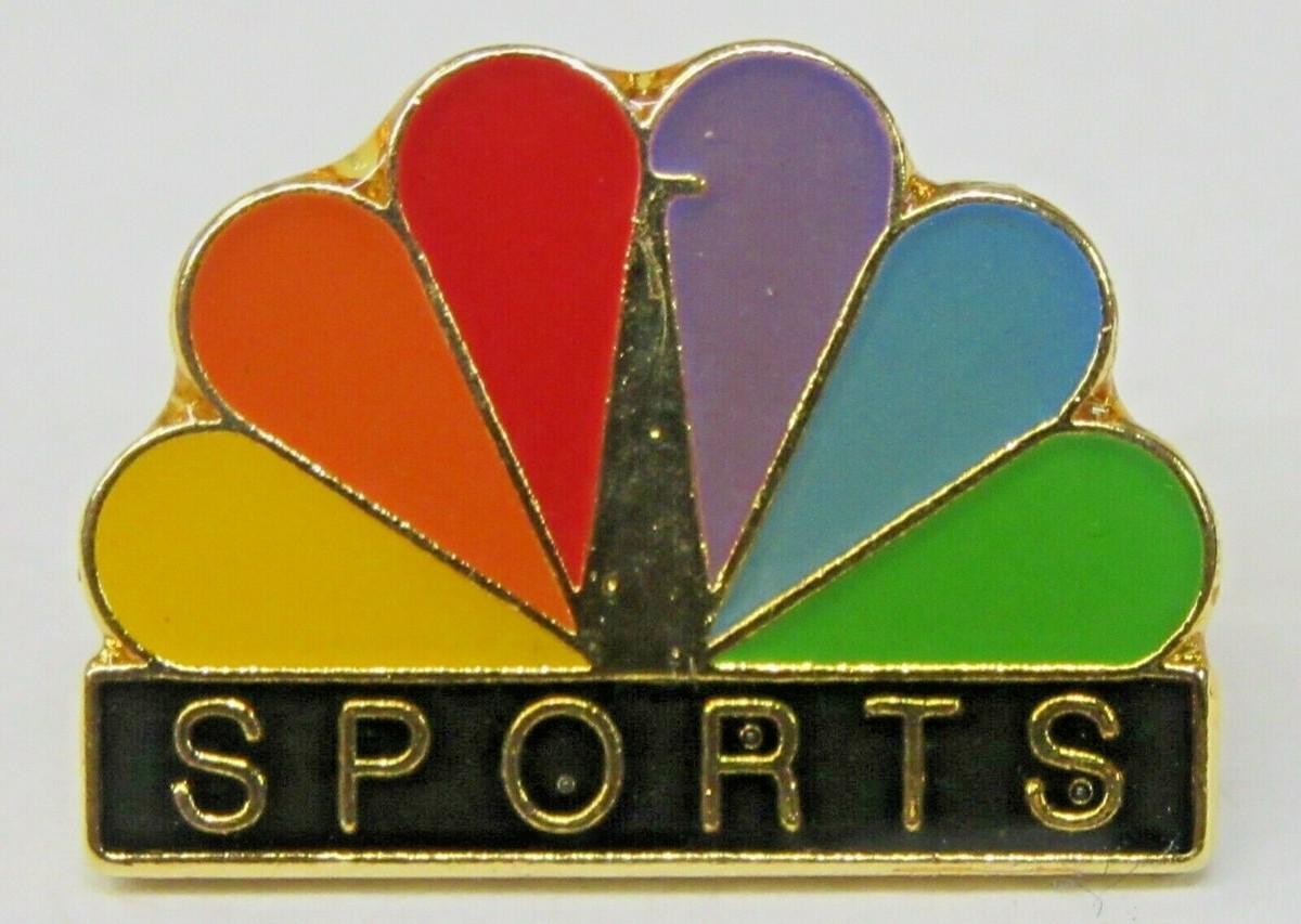 NBC SPORTS Peacock Logo hydroplane boat racing tack pin pinback b1