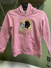 Washington Redskins Pink Youth Pullover Sweatshirt Hoodie Size Medium 10