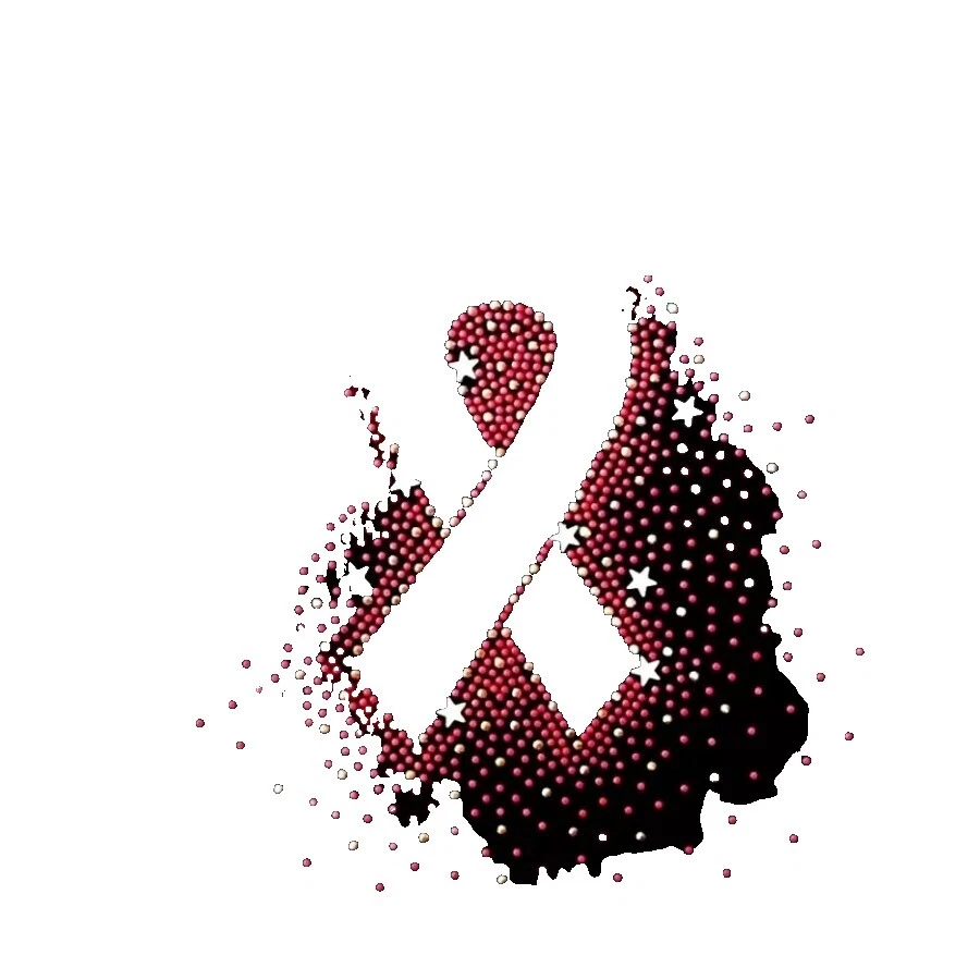 Rhinestones Awareness Sewing Appliques