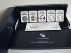 2011 AMERICAN EAGLE 5 COIN 25th ANNIV. SILVER SET NGC PF70 EARLY RELEASES