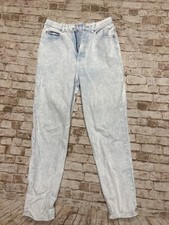 90s Vintage Mom Jeans Size 14 Light Acid Wash High Waisted LA BLUES Classics