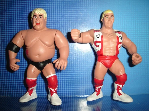 DUSTY RHODES & DUSTIN RHODES FIGURE CUSTOM HASBRO LOT WCW WWF WWE WRESTLING RARE