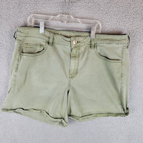 American Eagle Womens Super Super Stretch Midi Jean Shorts Size 18 eBay