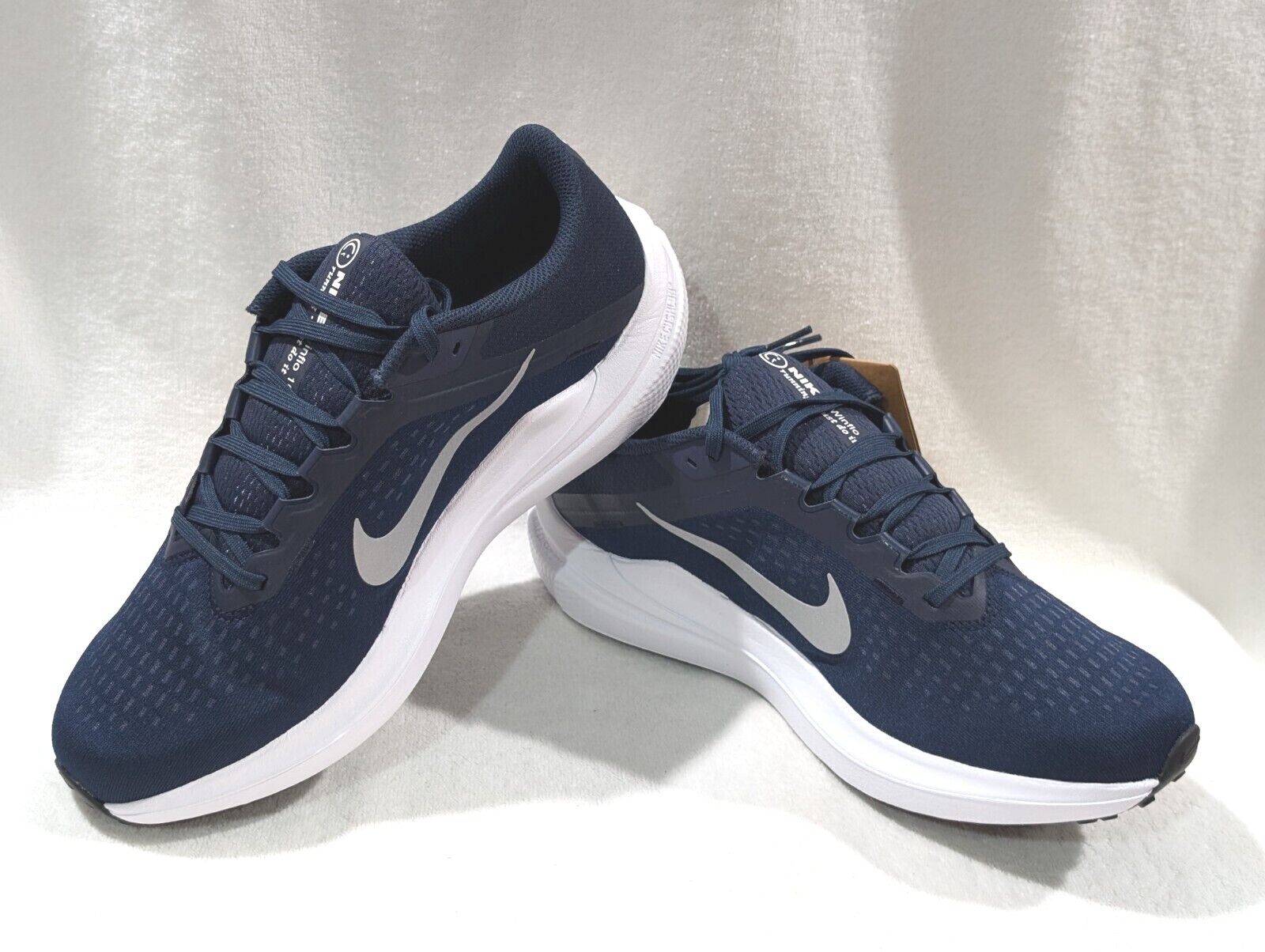 Nike Air Winflo 10 Navy/Silver Men's Running Shoes-Assorted Sizes NWB DV4022-400