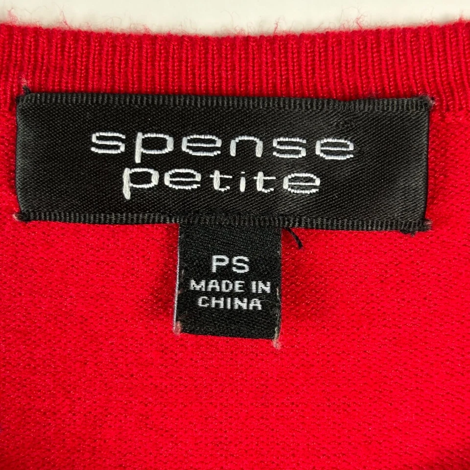 Spence Cárdigan Suéter S Petite Rojo Negro Bordado Gótico Romance Victoriano Foto 2 de 4