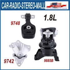 Engine Motor & Trans Mount Kit of 3 For Honda Civic 2012-2013 1.8L W/Automatic