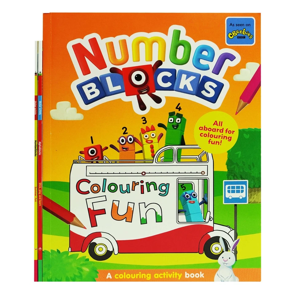 Numberblocks Colouring Fun & Sticker Activity Book - 3 Bks Set - Ages 3+ - PB - Image 2 of 4