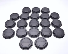 Genuine Canon EOS Rear Lens Cap Lot Qty-20 E EF EF-S Mount Lenses (#T1653)
