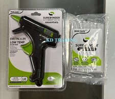 SUREBONDER Essentials Crafting LOW TEMP Mini Glue Gun 10 Watts  10 Glue Sticks