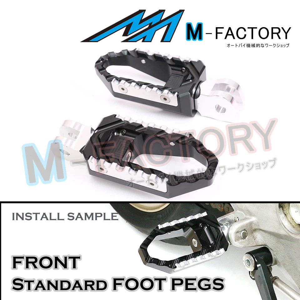 Estriberas anchas delanteras CNC para Ducati Monster S2R 800 05-07 Foto 2 de 4