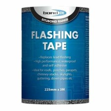 225MM X 3M FLASHING TAPE FLASHBAND SELF ADHESIVE ROOF FELT SEALS LEAKS LEAD