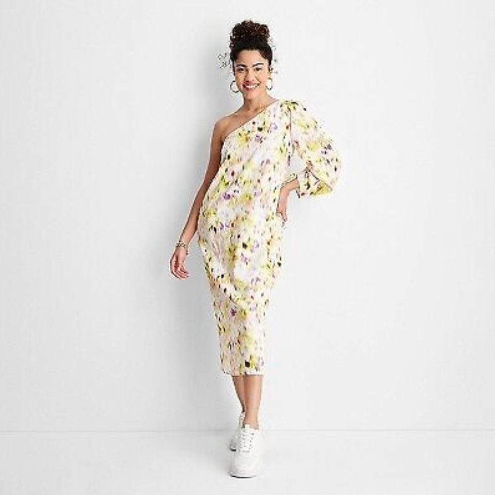 Future Collective x Target One Shoulder Linen Blend Midi Dress L Abstract Pastel for sale online | eBay Future Collective x Target One Shoulder Linen Blend Midi Dress L Abstract Pastel for sale online | eBay