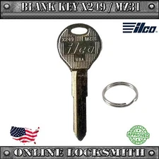 New Uncut Key Blank For Mazda Protegé 1997-2003 and Mazda Vehicles X249 / MZ31