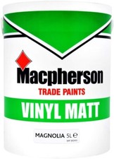 Macpherson Trade Paints Vinyl Matt Magnolia Paint 5L Interior