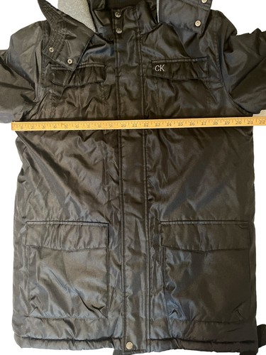 Calvin Klein Jeans Boys Winter Jacket Hooded Fleece Lined Full Zip Size XL 18/20 - Picture 8 of 17